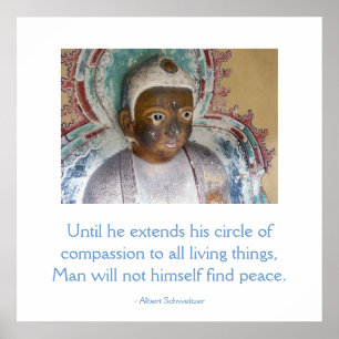 Piedade para o poster de Buddha dos animais