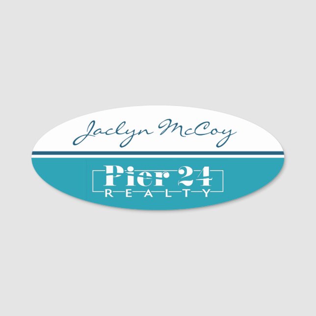 Pier 24 Realty Nome de etiqueta (Frente)