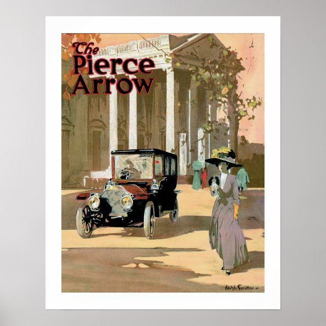 Pierce Arrow Automobile Ad Vintage Art Poster (Frente)