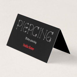 Piercing salon Cartão de visita