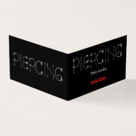 Piercing salon Cartão de visita