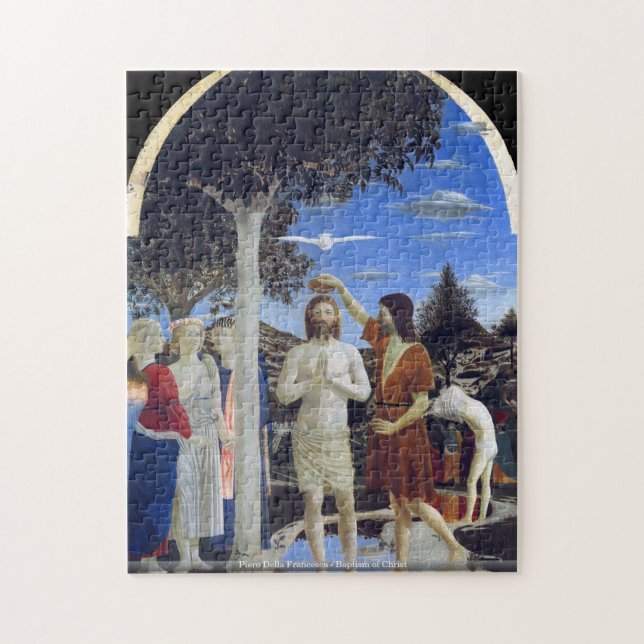Piero della Francesca - baptismo do quebra-cabeça (Vertical)