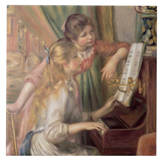 Pierre A Renoir | Jovens raparigas no Piano (Frente)