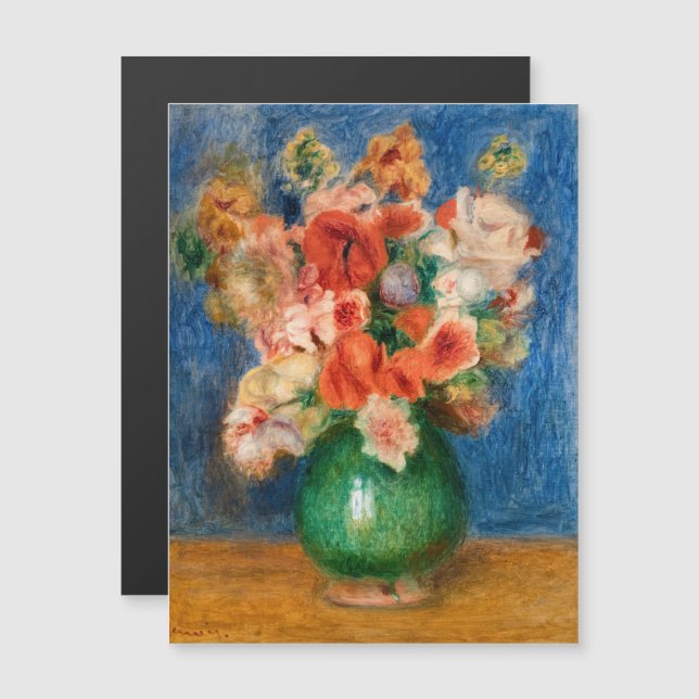 Pierre-Auguste Renoir - Cartão Magnético Buquê (Frente/Verso)