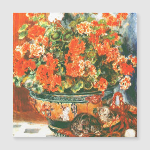 Pierre-Auguste Renoir Geraniums E Cats