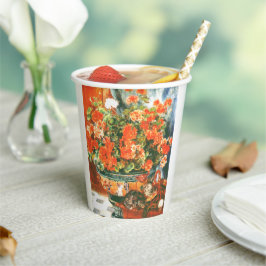 Pierre-Auguste Renoir Geraniums E Cats