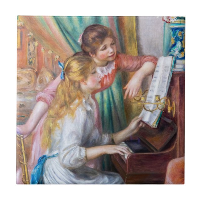 Pierre Auguste Renoir - Jovens Meninas no Piano (Frente)