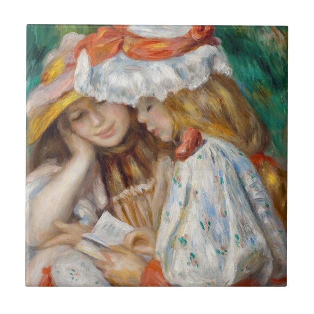Pierre-Auguste Renoir - Leitura De Duas Raparigas (Frente)