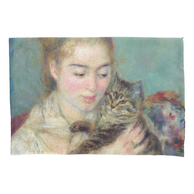 Pierre-Auguste Renoir - Mulher com gato (Frente)
