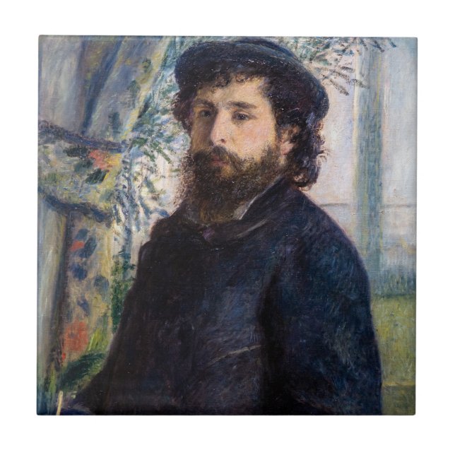Pierre Auguste Renoir - Retrato de Claude Monet (Frente)