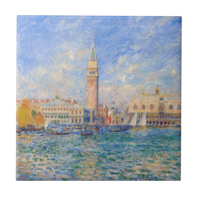 Pierre-Auguste Renoir - Veneza, Palácio do Cachorr (Frente)