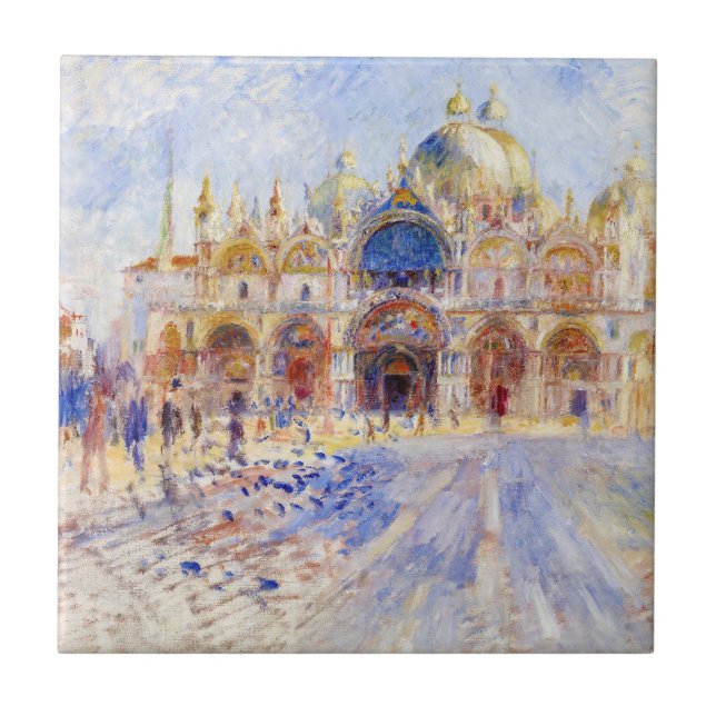 Pierre-Auguste Renoir - Veneza, Piazza San Marco (Frente)