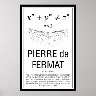 Pierre de Fermat Poster