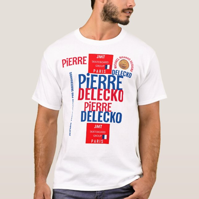 PIERRE DELECKO JMT PARIS - Camisa básica masculina (Frente)
