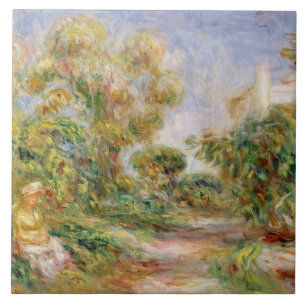 Pierre uma mulher de Renoir em uma paisagem