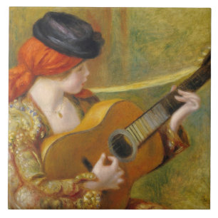 Pierre uma mulher espanhola nova de Renoir com