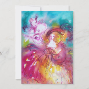 PIERROT E ARLECQUINA Carnaval de Veneza,