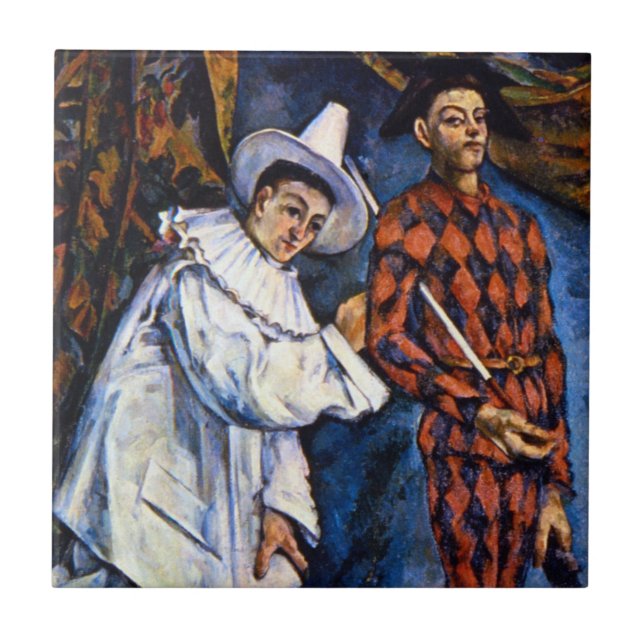 Pierrot e Harlequim, Mardi Gras de Paul Cezanne (Frente)