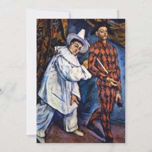 Pierrot e Harlequin, Mardi Gras por Paul Cezanne