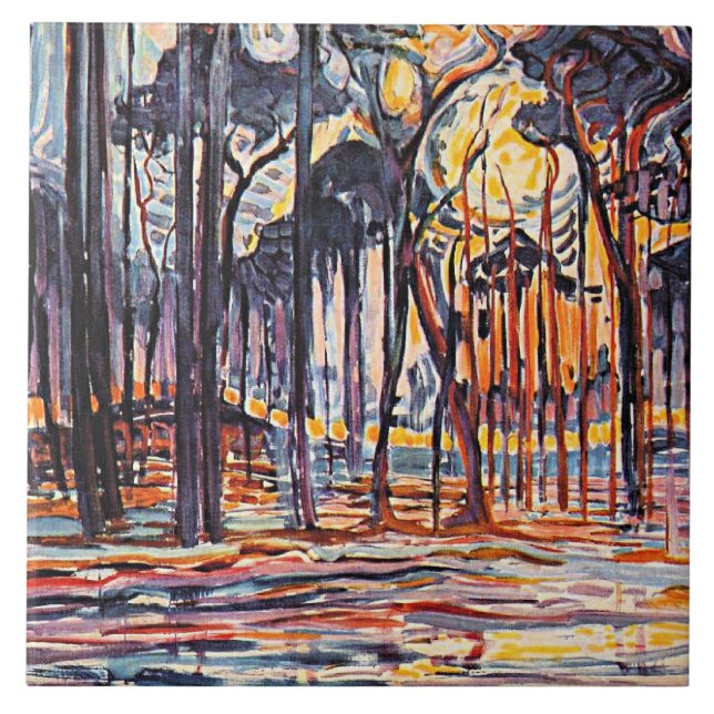 Piet Mondrian, Bosque perto de Oele, (Frente)