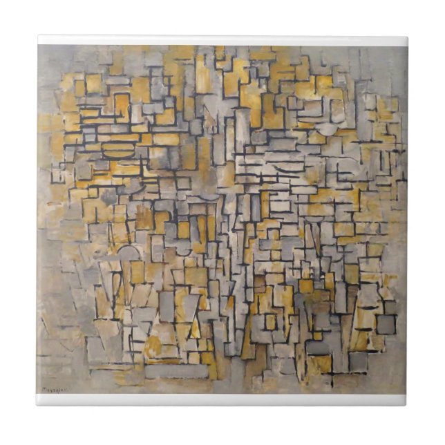 Piet Mondrian Tableau n.o 2 Composição n.o VII 191 (Frente)