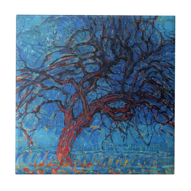 Piet Mondrian, Tarde: Árvore Vermelha (Frente)