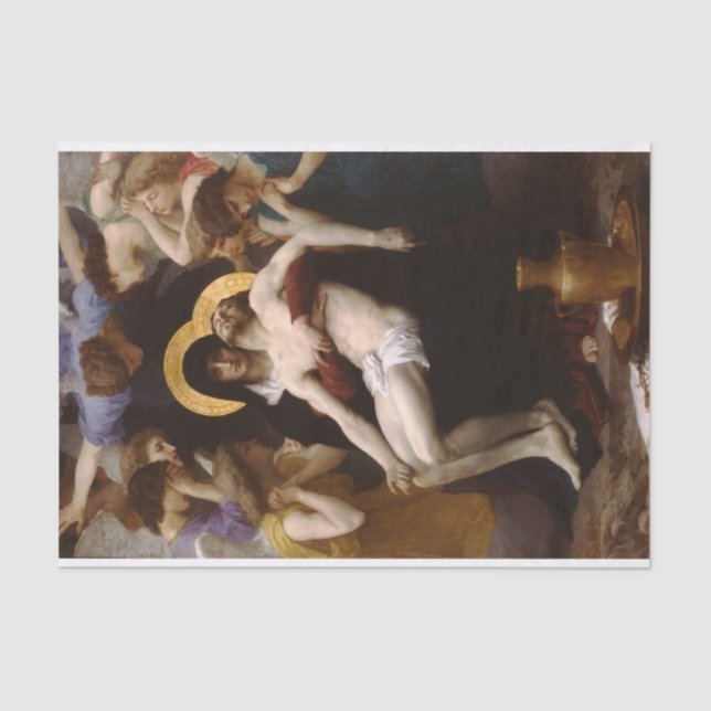 Pieta por William Bouguereau - Papel dos Tecidos (Frente )