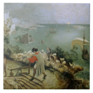 Pieter Bruegel a pessoa idosa - queda da paisagem