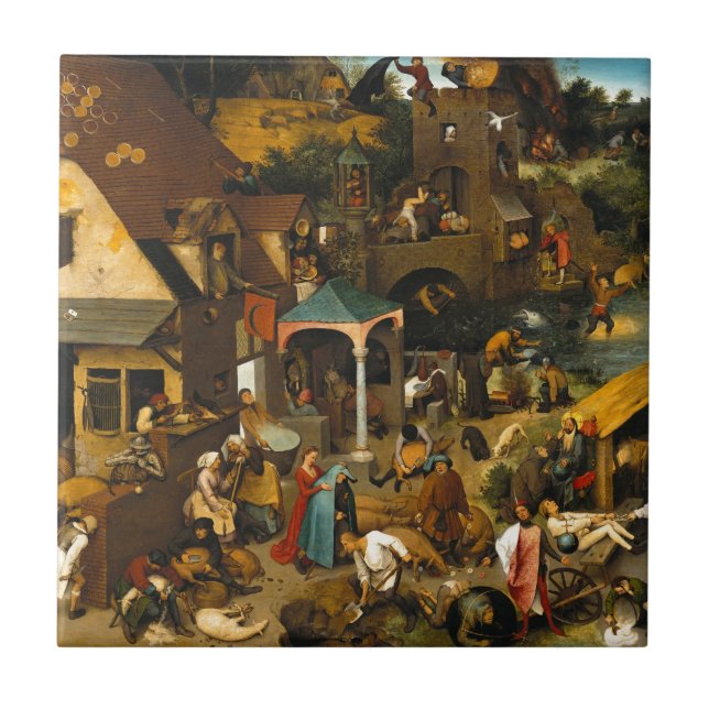 Pieter Bruegel, o Velho - Os Provérbios Holandeses (Frente)