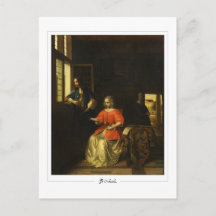Pieter de Hooch #117 - Cartão Postal de Arte Fina