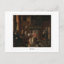Pieter de Hooch #76 - Cartão postal de belas artes