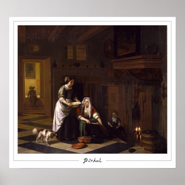 Pieter de Hooch Zedign Art Poster nº 13 (Frente)