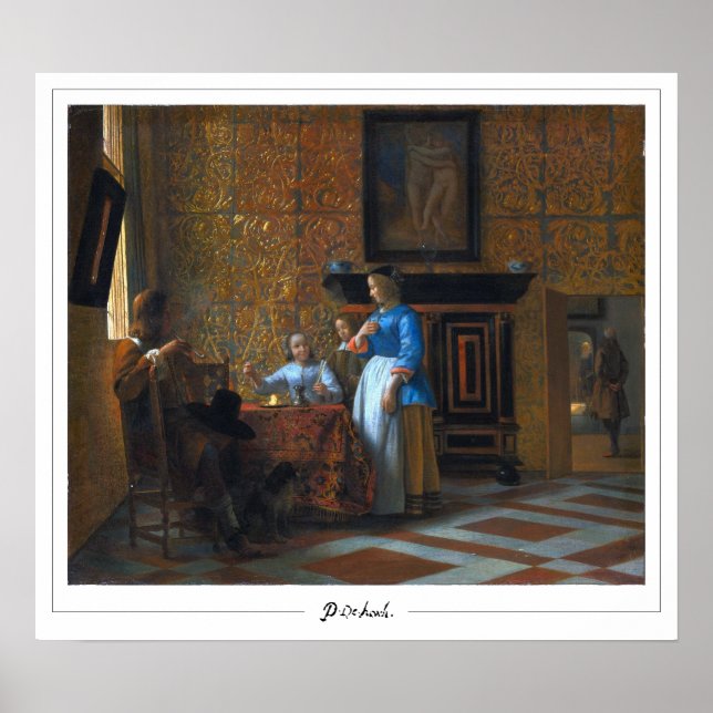 Pieter de Hooch Zedign Art Poster nº 19 (Frente)