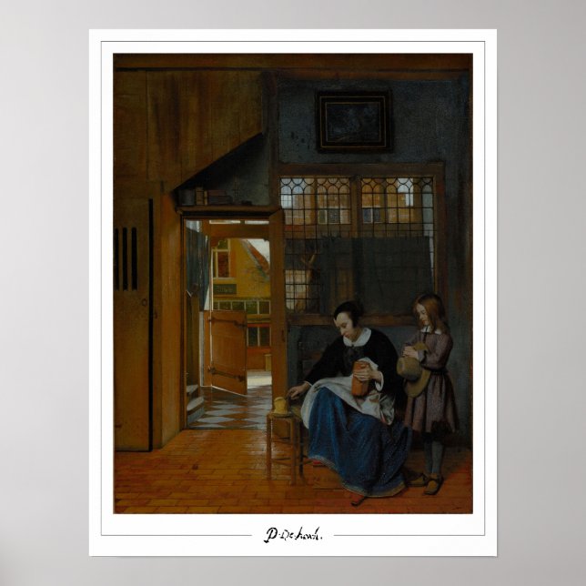 Pieter de Hooch Zedign Art Poster nº 8 (Frente)