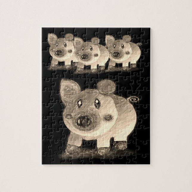 Pig Jigsee Quebra-cabeça (Vertical)