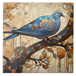 Pigeon Art Nouveau Art Deco Bird