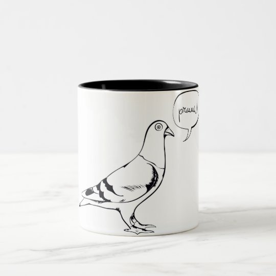 Pigeon Mug Caneca De Café Em Dois Tons