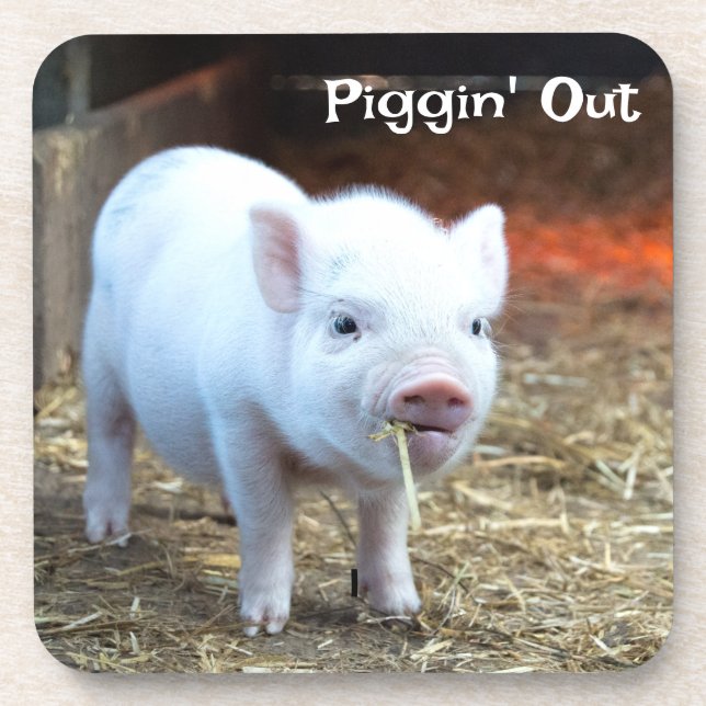 Piggin' Out Fazenda Life Duro Plastic Porta copos (Frente)