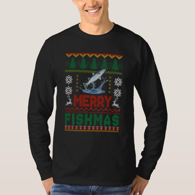 Pijamas de Pesca, Suéter de Natal Feio (Frente)
