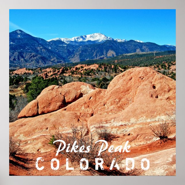 Pikes Peak, Colorado Poster (Frente)