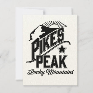 Pikes Peak montanhas rochosas Arte vintage