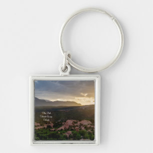 Pikes Pico Chaveiro de Pico de Haze Sunset