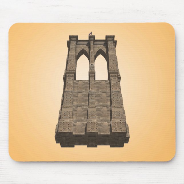 Pilar da Ponte do Brooklyn: Modelo 3D: Mousepad (Frente)