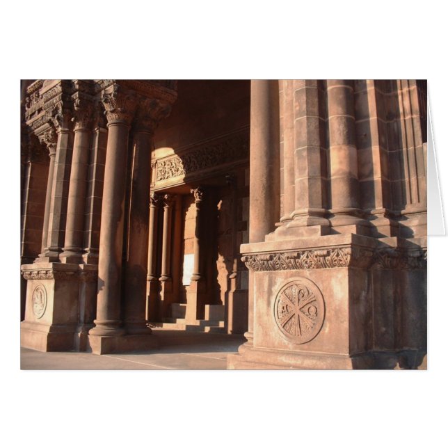 Pilares da Igreja Trinity, Boston - Cartão de Vazi (Frente Horizontal)