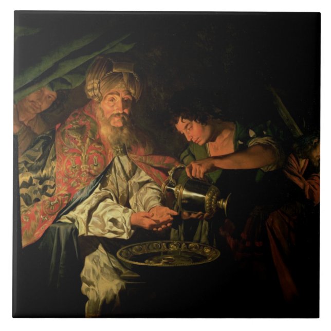 Pilate que lava suas mãos (óleo em canvas) (Frente)