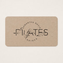 Pilates Instrutor Pilates Cartão de visita