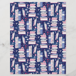 Pilha de conto de fadas de livros Blue Scrapbook P