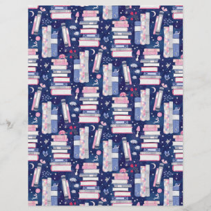 Pilha de conto de fadas de livros Blue Scrapbook P