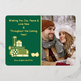 Pilha de Natal Feliz Elegante para Apresentar Foto