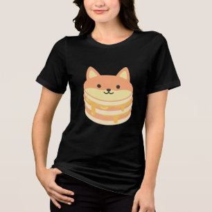 Pilha de Panqueca Fofa de Raposa Kawaii com Cartoo